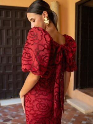 Vestido encaje flores