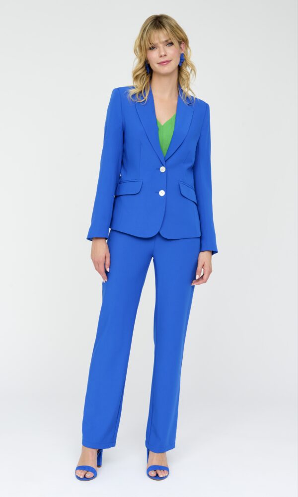 Chaqueta solapa muesca doble botón y solapa bolsillos