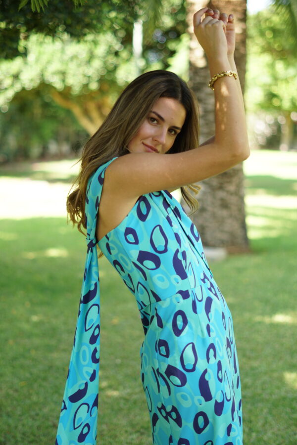 Vestido burbujas aguamarina - Imagen 2