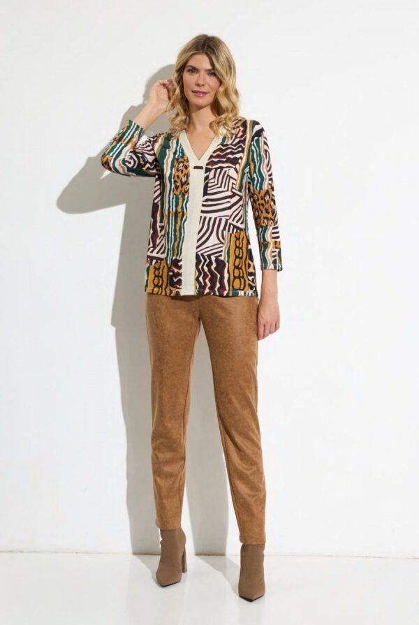 Conjunto chaqueta y pantalón antelina estructura negro - Imagen 3