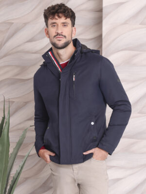 Chaquetón azul marino detalles bandera