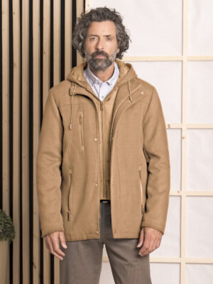 Trenca paño capucha desmontable