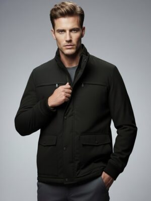 Chaquetón cuatro bolsillos negro