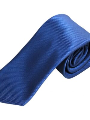 Corbata azul noche falso liso rombos