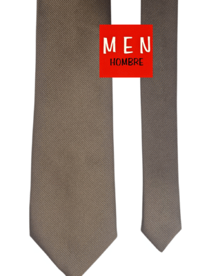 Corbata moca falso liso