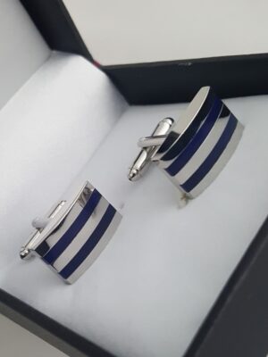 Gemelos rayas azules