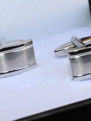 Gemelos plateados rectángulo