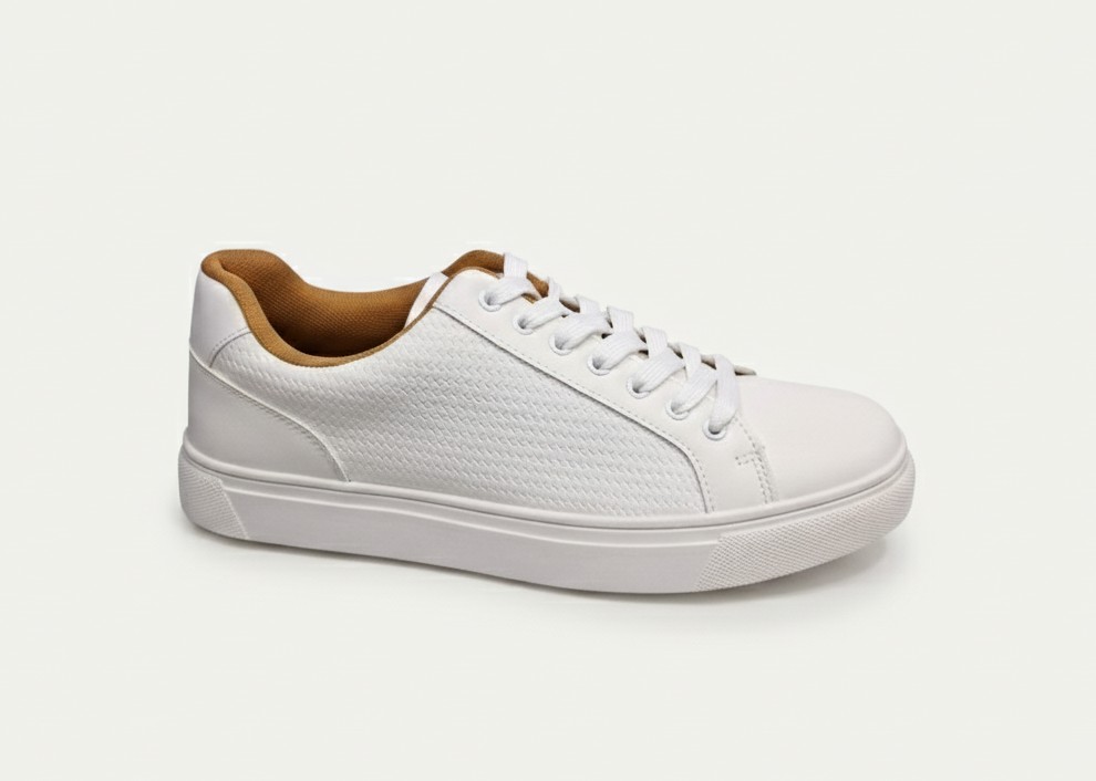 Zapatilla blanca detalle trenzado - Imagen 2