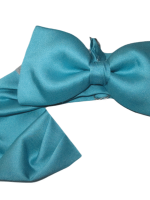 Pajarita turquesa lisa