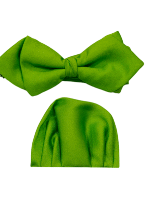 Pajarita verde lima lisa