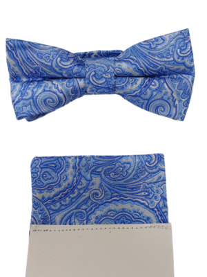 Pajarita celeste cachemir brillo