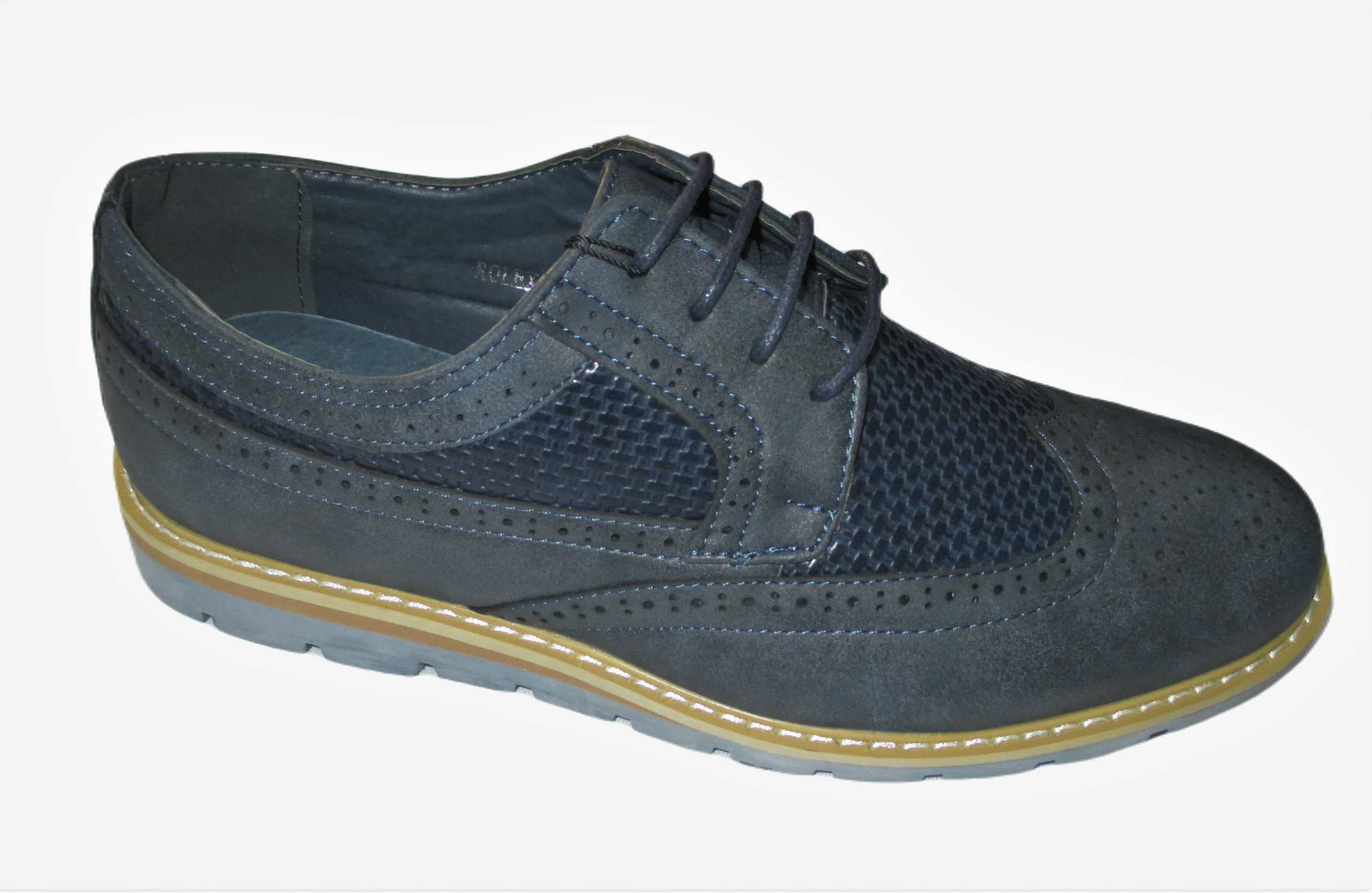 Zapato sport labrado marino