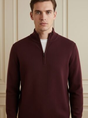 Jersey cremallera liso