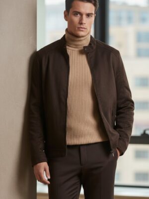 Cazadora ante marrón