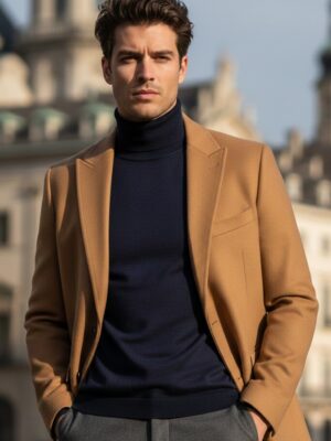 Jersey cuello alto básico