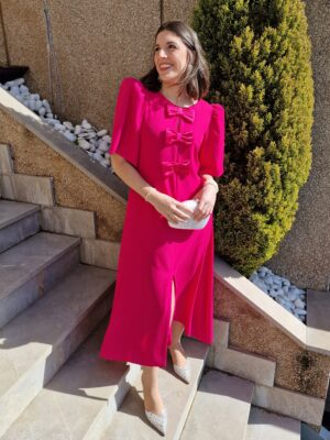 Vestido detalle lazos