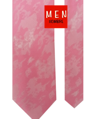 Corbata rosa marmoleada