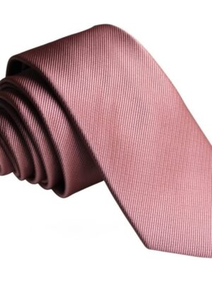 Corbata rosa maquillaje falso liso