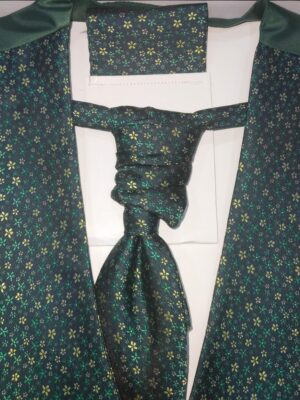 Conjunto chaleco ceremonia margaritas