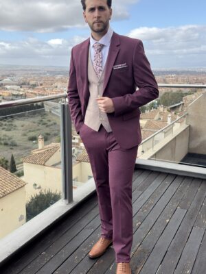 Traje entallado licra tejido panal de abeja