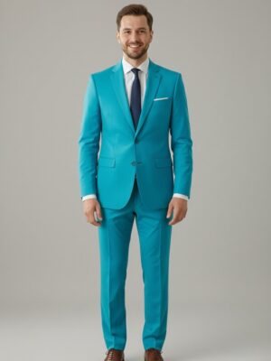 Traje básico turquesa