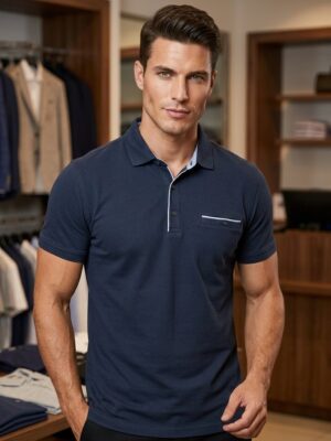 Polo básico detalle bolsillo