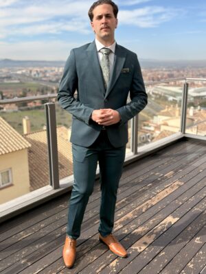 Traje licra tejido rombos