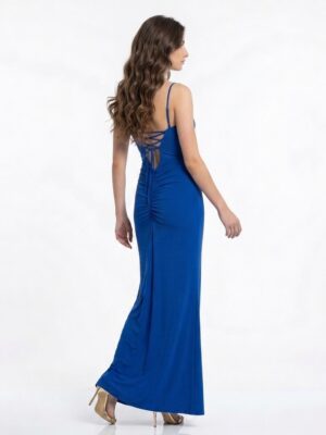 Vestido largo espalda trenzada