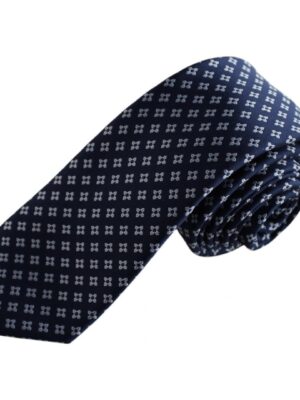 Corbata azul tinta estrellas blancas