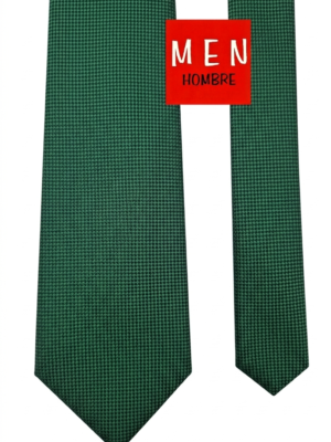 Corbata verde billar falso liso