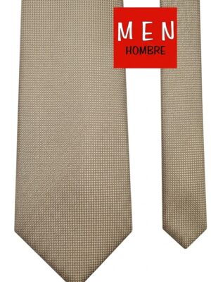 Corbata camel falso liso