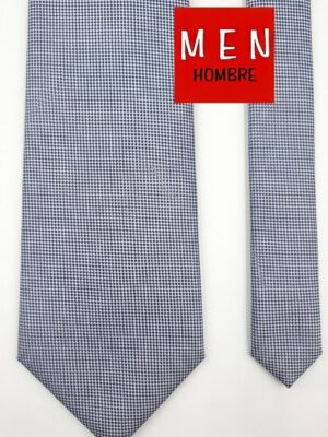 Corbata gris falso liso