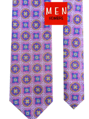 Corbata nazarí fucsia y tinta