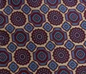 Corbata nazarí burdeos y camel
