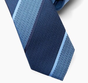 Corbata azul rayas