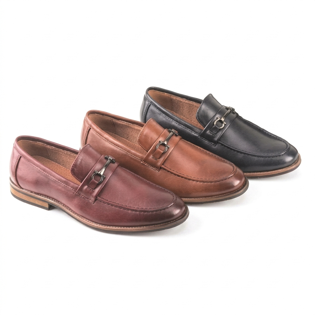 Mocasín detalle hebilla