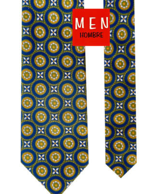 Corbata nazarí azul y verde