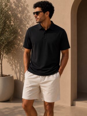 Polo ligero con licra