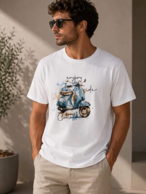 Camiseta Vespa abstracto