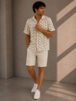 Vaquero corto beige