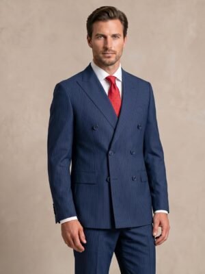 Traje cruzado raya diplomatica
